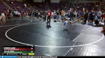 120 lbs Semifinal - Corbyn Dare, Bear Cave Wrestling Club vs Dylan Saba, Rocky Mountain Wrestling Club