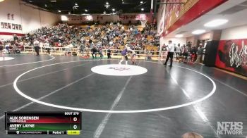 155 lbs Quarterfinal - Alix Sorensen, Thermopolis vs Avery Layne, Lovell