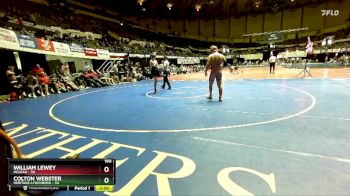190 lbs Quarters & Wb (16 Team) - Colton Webster, Heritage-Lynchburg vs William Lewey, McLean