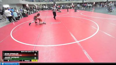 75 lbs Cons. Semi - Javier Vazquez, Minneapolis vs Jevin Spindler, Stratford Youth Wrestling