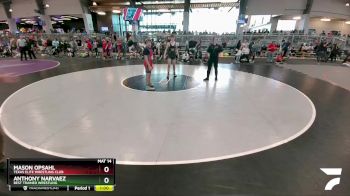 126 lbs Cons. Semi - Mason Opsahl, Texas Elite Wrestling Club vs Anthony Narvaez, Best Trained Wrestling