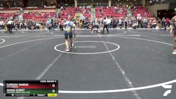 120 lbs Cons. Round 3 - Shion Hurst, Andover Wrestling Club vs Carson Owens, STL Warrior