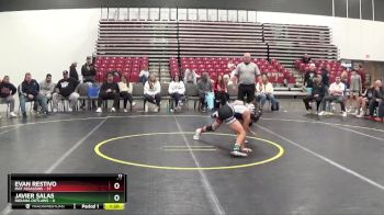 90 lbs Quarterfinals (8 Team) - Evan Restivo, Mat Assassins vs Javier Salas, Indiana Outlaws