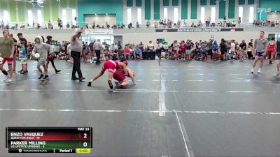 120 lbs Round 2 (4 Team) - Parker Milling, U2 Upstate Uprising vs Enzo Vasquez, Quest For Gold
