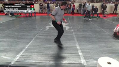 100_B lbs Round Of 32 - Nicholas Cooper, Fort Cherry vs Brayden Darr, Waynesburg Central