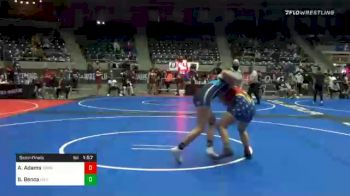 147 lbs Semifinal - Angelina Adams, Warrior WC vs Sage Benca, NB Elite