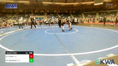 100 lbs Quarterfinal - Benjamin Fisher, Salina Wrestling Club vs Maximus Blackwell, Broken Arrow Wrestling Club