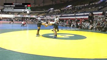 141 lbs Quarters & Wb (16 Team) - Landon Yoder, Apprentice School vs Ivan Benitez, Greensboro College