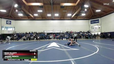 149 lbs Semifinal - Noah Elliott, Menlo College vs Jagger French, Cal Poly SLO