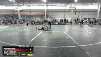 80 lbs Round 2 - Dylan Shirley, Hawk Wrestling Club vs Ryan Pollock, All In Wrestling Academy