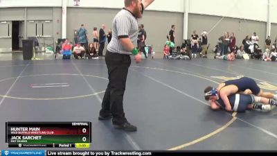 125 lbs Semifinal - Jack Sarchet, Mat Sharks vs Hunter Main, Wild Buffalo Wrestling Club