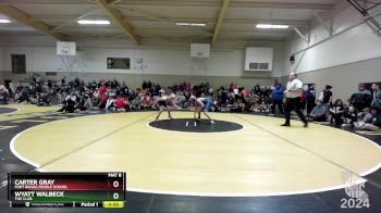 108 lbs Cons. Round 1 - Carter Gray, Fort Bragg Middle School vs Wyatt Walbeck, The Club