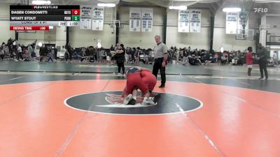 157 lbs Consi Of 8 #1 - Dagen Condomitti, Rutgers vs Wyatt Stout, Penn