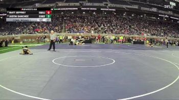 D2-113 lbs Cons. Round 1 - Justin Sanchez, Zeeland West HS vs Matt Jeffrey, Fowlerville HS