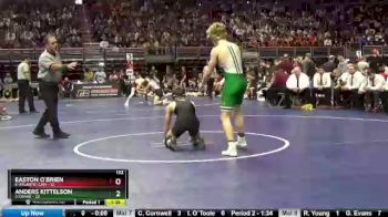 132 lbs Quarterfinal - Anders Kittelson, 3-Osage vs Easton O`Brien, 6-Atlantic-CAM