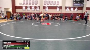 128-140 lbs Quarterfinal - Devon Barmes, Shelbyville WC vs Louis Reid, Greenwood WC