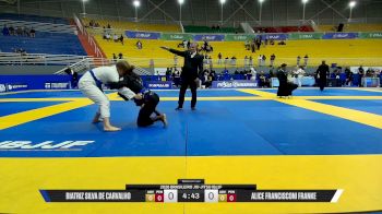 Alice Francisconi Franke vs Biatriz Silva De Carvalho 2026 Brasileiro Jiu-Jitsu IBJJF