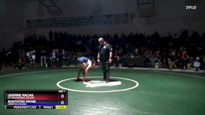131 lbs 1st Place Match - Rontaysia Payne, Cerritos College vs Jasmine Macias, Mt. San Antonio College