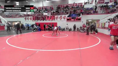 HS 110 lbs Quarterfinal - Anaveh Gonzales, Lubbock Cooper vs Nicole Soldevilla, Borger