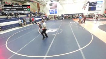 110 lbs Quarterfinal - Alejandra Perez Delgado, Naperville (Central) vs Alexia Glover, Petersburg (PORTA)