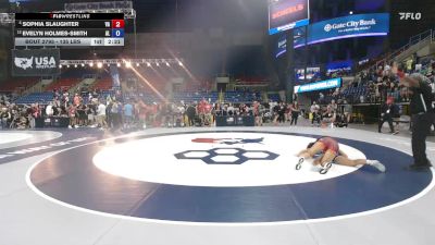 135 lbs Champ. Rd Of 16 - Sophia Slaughter, VA vs Evelyn Holmes-Smith, AL