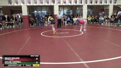 JV-3 lbs Round 1 - Grace Weldon, Williamsburg vs Kaylee Cantrell, Vinton-Shellsburg