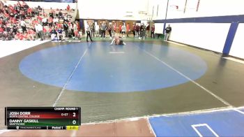 141 lbs Champ. Round 1 - Danny Gaskill, Unattached vs Josh Dorr, North Central College