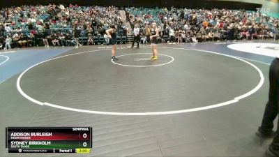 135 lbs Semifinal - Addison Burleigh, Mountainside vs Sydney Birkholm, South Tahoe