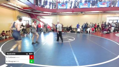 152 lbs Round Of 64 - Sean Callanan, Wakefield vs Brendan Shugrue, Simsbury