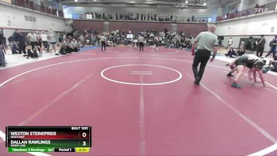 150 lbs 3rd Place Match - Weston Steinepreis, Highland vs Dallan Rawlings, Show Low