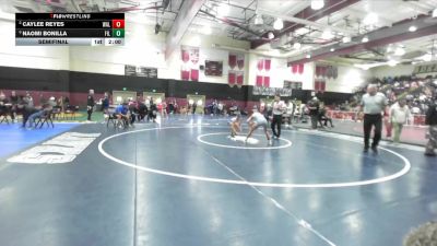 110 lbs Semifinal - Naomi Bonilla, Fillmore vs Caylee Reyes, Walnut