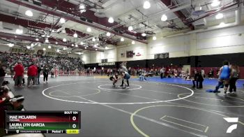 190 lbs Champ. Round 1 - Laura Lyn Garcia, Costa Mesa vs Mae McLaren, Yucaipa