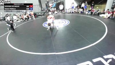 165 lbs Stephen Seymour, SCVWA - Santa Clara Valley Wrestling Association vs Isaac Padilla, SJWA - San Joaquin Wrestling Association