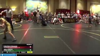 70 lbs Round 2 (6 Team) - Milo Smith, Mid MO Vikings vs Colton Strange, The Untouchables Purple