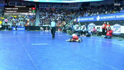 2A-126 lbs Champ. Round 1 - Brody Olson, Estherville Lincoln Central vs Kaliber Fry, PCM, Monroe