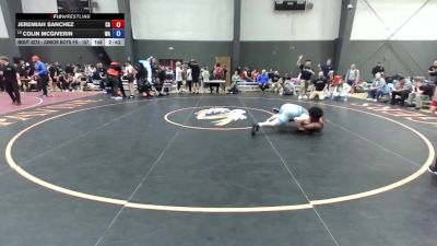 Junior Boys FS - 157 lbs Champ. Round 2 - Jeremiah Sanchez, CA vs Colin Mcgiverin, WA