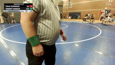 93 lbs Quarterfinal - Bennett Johnson, Glenn Ferry Wrestling Club vs Isaac Rodriguez, Hawk Wrestling Club