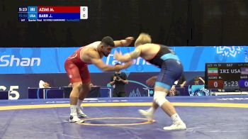 92 kg 1/4 Final - Mohammadmobin Azimi, Iran vs Joshua Barr, United States