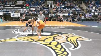 1 - 138 lbs Cons. Semi - Jordan Brockenbrough, Parry McCluer vs Jeremy Burns, Bath County High School