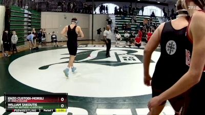 144 lbs Champ. Round 1 - Enzo Custodi-Morsli, St. John`s College vs William Sakoutis, Christian Brothers Academy(NJ)