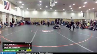 100 lbs Semifinal - Madeline Thompson, Midwest Xtreme Wrestling vs Kylee Portmess, Beast Mode Wrestling Club