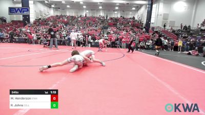 64 lbs Quarterfinal - Maddox Henderson, Standfast OKC vs Ryzen Johns, Collinsville Cardinal Youth Wrestling