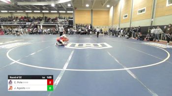 120 lbs Round Of 32 - Cristian Pote, Danbury vs Jordin Agosto, Agawam