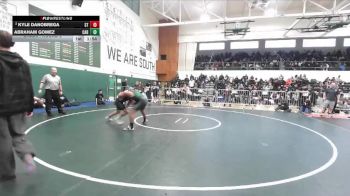 150 lbs Champ. Round 2 - Abraham Gomez, Cabrillo (Long Beach) vs Kyle DaNobrega, South Torrance