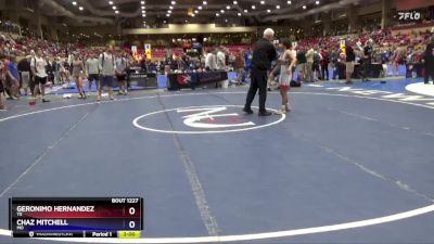 113 lbs Quarterfinal - Geronimo Hernandez, TX vs Chaz Mitchell, MO