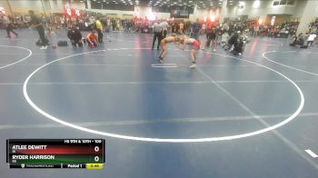 100 lbs Cons. Round 2 - Atlee DeWitt, IA vs Ryder Harrison, KS