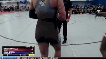 130 lbs Champ. Round 1 - Moni Griffin, Augustana (IL) vs Amayah Myszak, Quincy