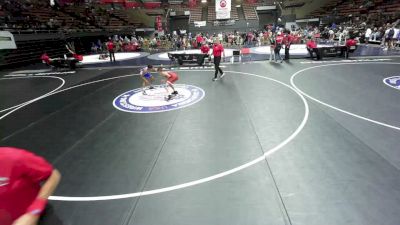 96 lbs Cons. Quarters - Graceson Pineda, Driller Wrestling Club vs Josiah Vasquez, Elite Force Wrestling Club