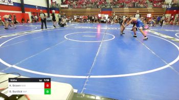 155 lbs Semifinal - Khoner Brown, Bixby HS Boys vs Breylon Burdick, Sapulpa