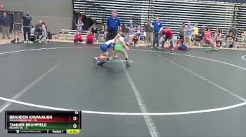 52 lbs Round 1 (4 Team) - Brandon Kavanaugh, Williamsburg WC vs Tanner Brumfield, Reaper WC